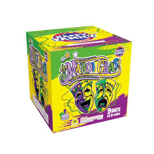 ¡Mardi Gras! Torta aérea XL de 9 disparos