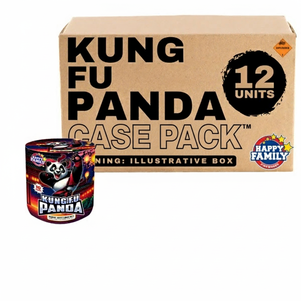 King Fu Panda 10-Shot Standard Aerial Cake | Case Pack™ 12/1