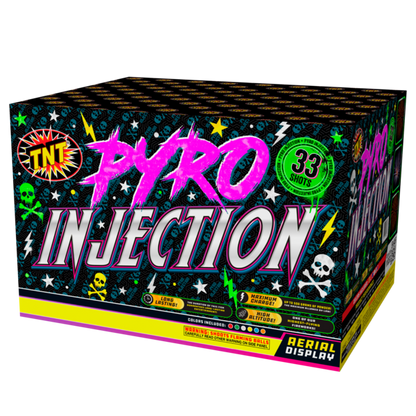 Pyro Injection 33-Shot XL Aerial Cake