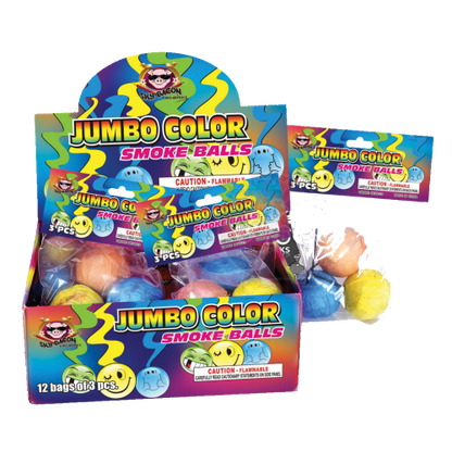 Jumbo Color Smoke Balls (3-Pack)
