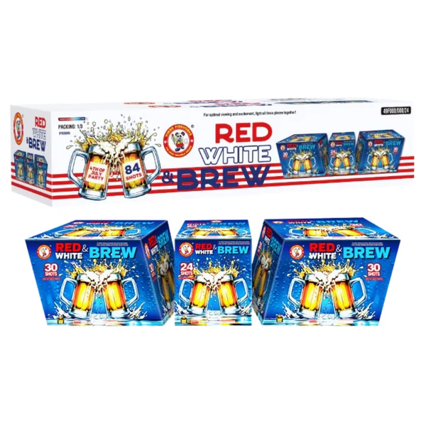 Red White & Brew 84-Shot XL Aerial Cake