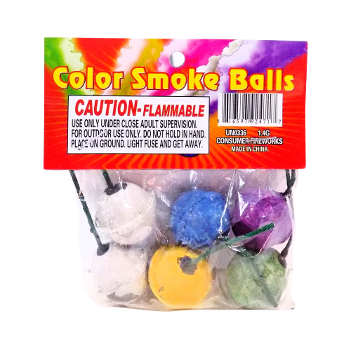 Color Smoke Balls Clay (6-Pack)