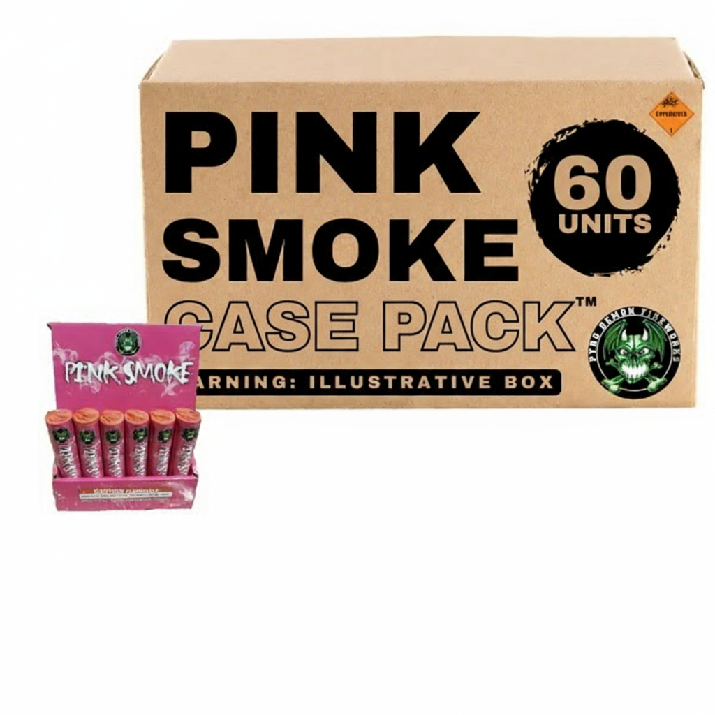 Pink Smoke Large Smoke Bomb | Case Pack™ 60/1