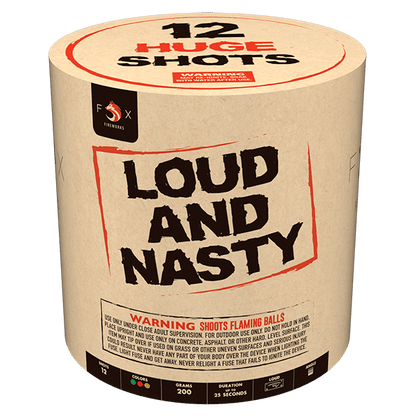 Loud And Nasty 12-Shot Standard Aerial Cake