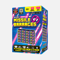 Fuegos artificiales 100 Shot Whistling Missile Barrages™
