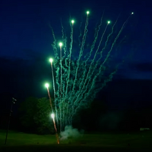 Z Shape Green Comets 49-Shot Pro-Line Cake