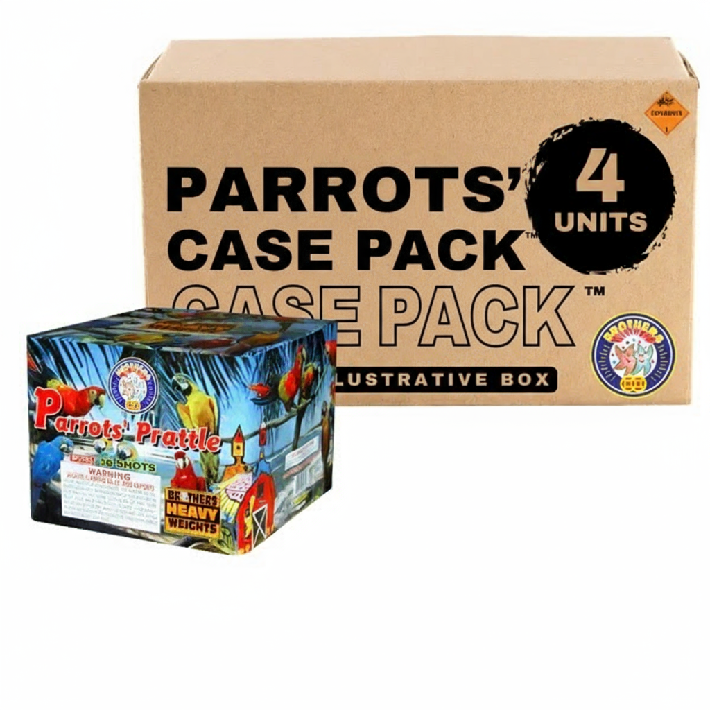 Parrots' Prattle 36-Shot XL Aerial Cake | Case Pack™ 4/1