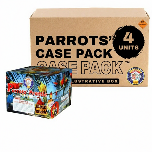 El Cotilleo de los Loros Pastel Aéreo XL de 36 Disparos | Caja Empaque™ 4/1