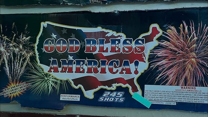 God Bless America 245-Shot XXL Aerial Cake