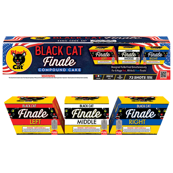 Black Cat Finale 72-Shot XL Aerial Cake