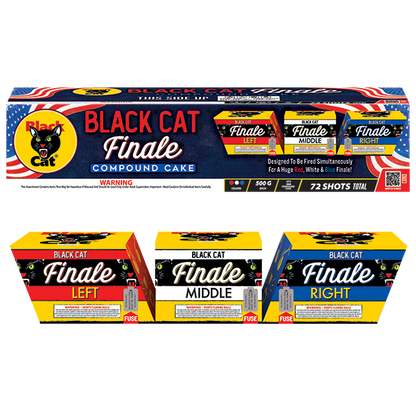 Black Cat Finale 72-Shot XL Aerial Cake Finale Kit™