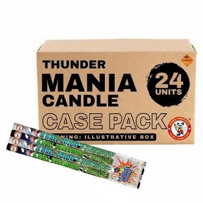 Thunder Mania 8-Shot Standard Roman Candle (4-Pack) | Case Pack™ 24/1