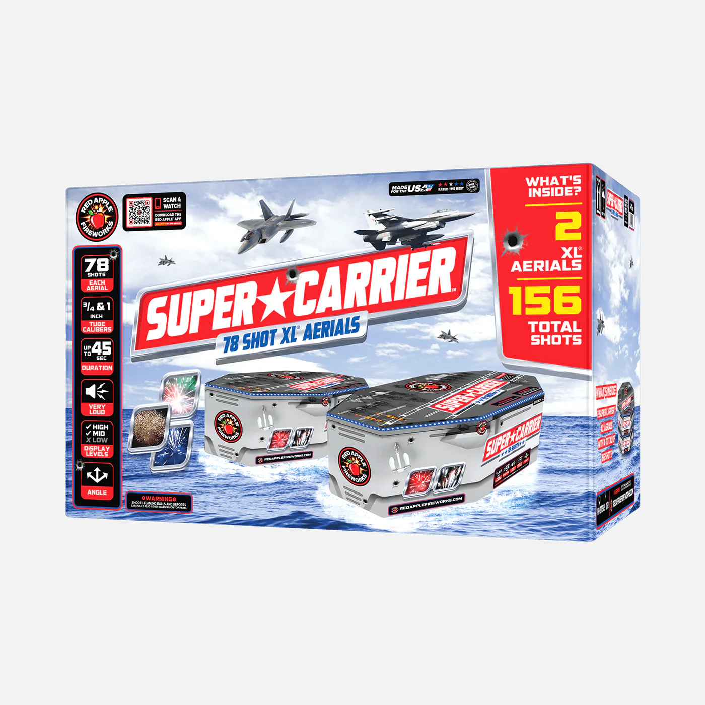 Super Carrier 78-Shot XL Aerial Cake