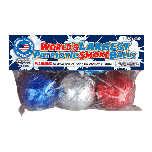 Worlds Largest Patriotic Smoke Balls (3-Pack)