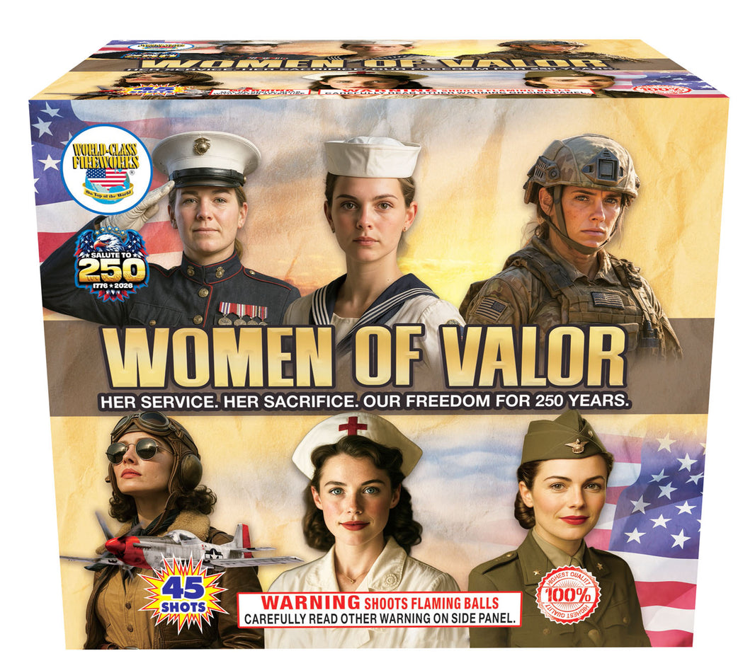 Women of Valor 45-Shot XL Aerial Cake