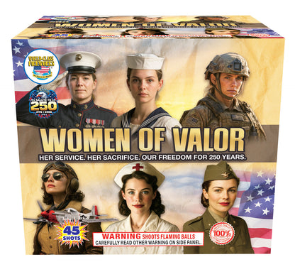 Women of Valor 45-Shot XL Aerial Cake