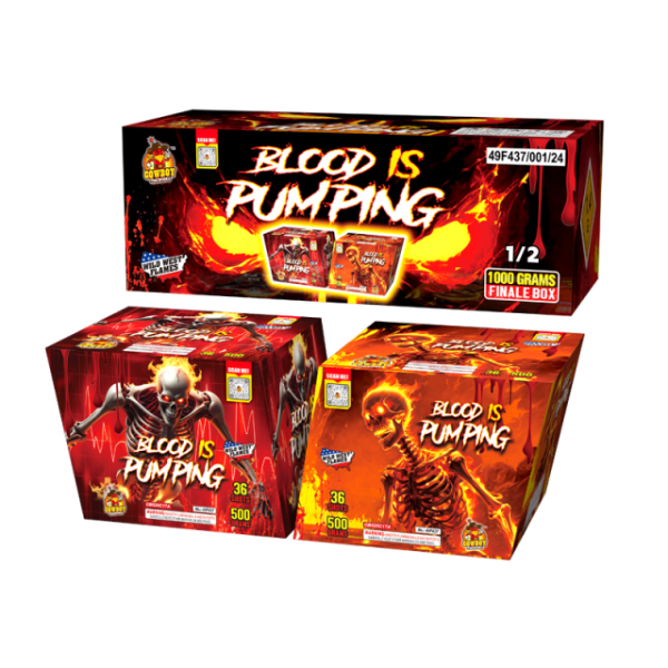 Blood is Pumping 72-Shot XL Aerial Finale Kit