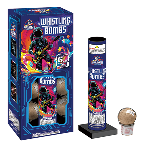 Kit de carcasas esféricas de 6 disparos "Bombas Silbadoras"