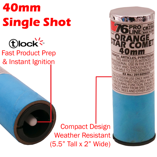 40mm Orange Star Comet Single Shot Pro-Line