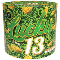 Tarta aérea Lucky 13 de 13 disparos XL