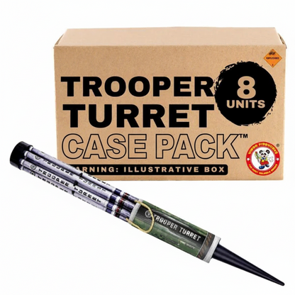 Trooper Turret 240-Shot XL Roman Candle | Case Pack™ 8/1