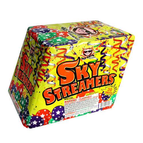 Sky Streamers 30-Shot Standard Daytime Aerial Cake