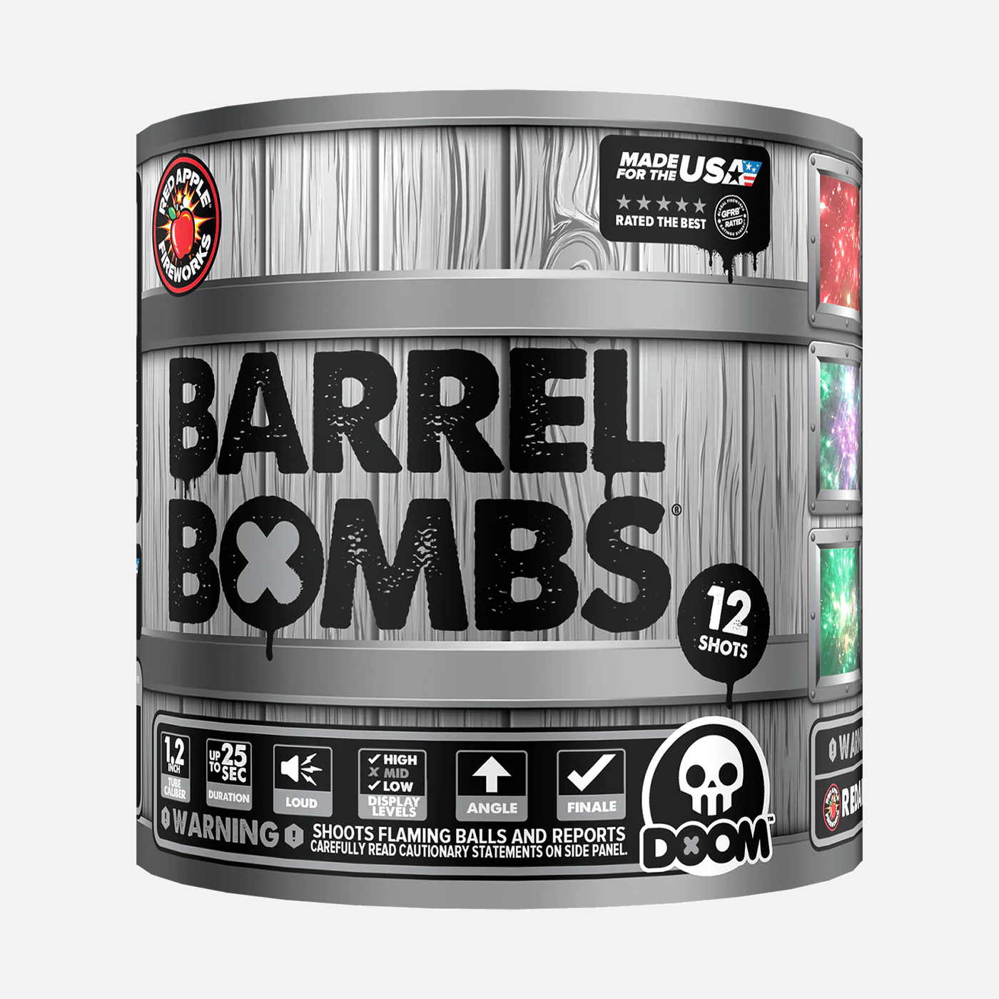 Barrel Bombs 48-Shot Standard Aerial Finale Set
