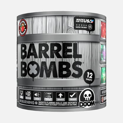 Barrel Bombs 48-Shot Standard Aerial Finale Set