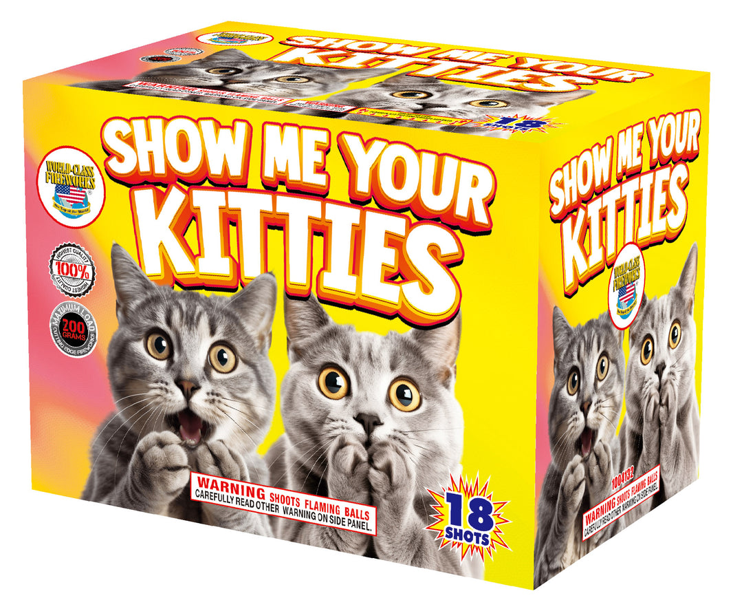 Show Me Your Kitties 18-Shot Standard Aerial Cake