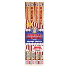 Baseball Bangers 8-Shot Roman Candle (4-Pack)