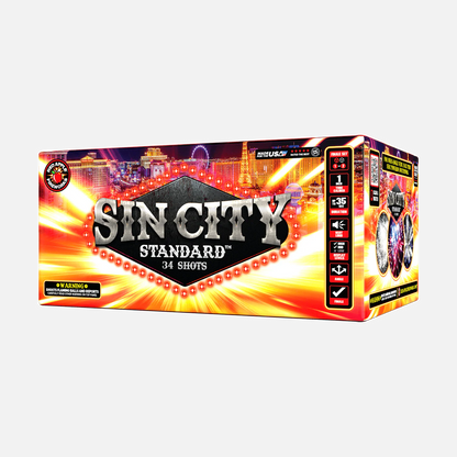 Sin City Standard™ 68 disparos XL® Pirotecnia Aérea de Gran Final®
