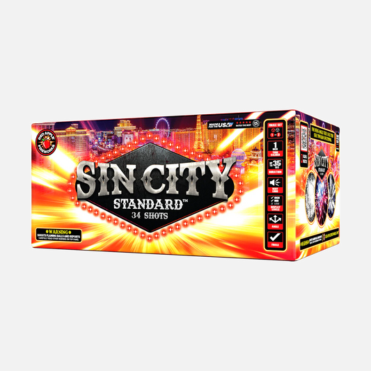 Sin City Standard™ 68 disparos XL® Pirotecnia Aérea de Gran Final®