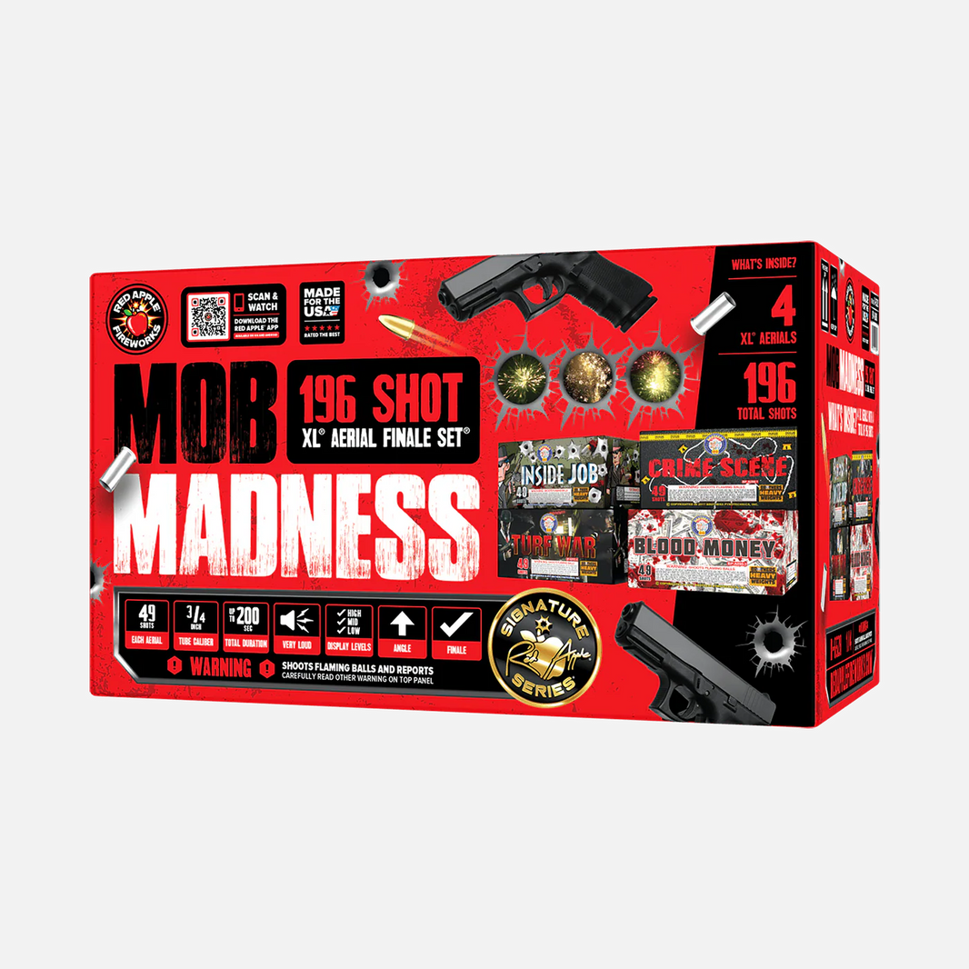 Locura de la Mafia 196 Disparos XL® Juego de Fuegos Artificiales Finales® de Brothers