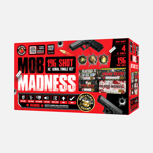 Locura de la Mafia 196 Disparos XL® Juego de Fuegos Artificiales Finales® de Brothers