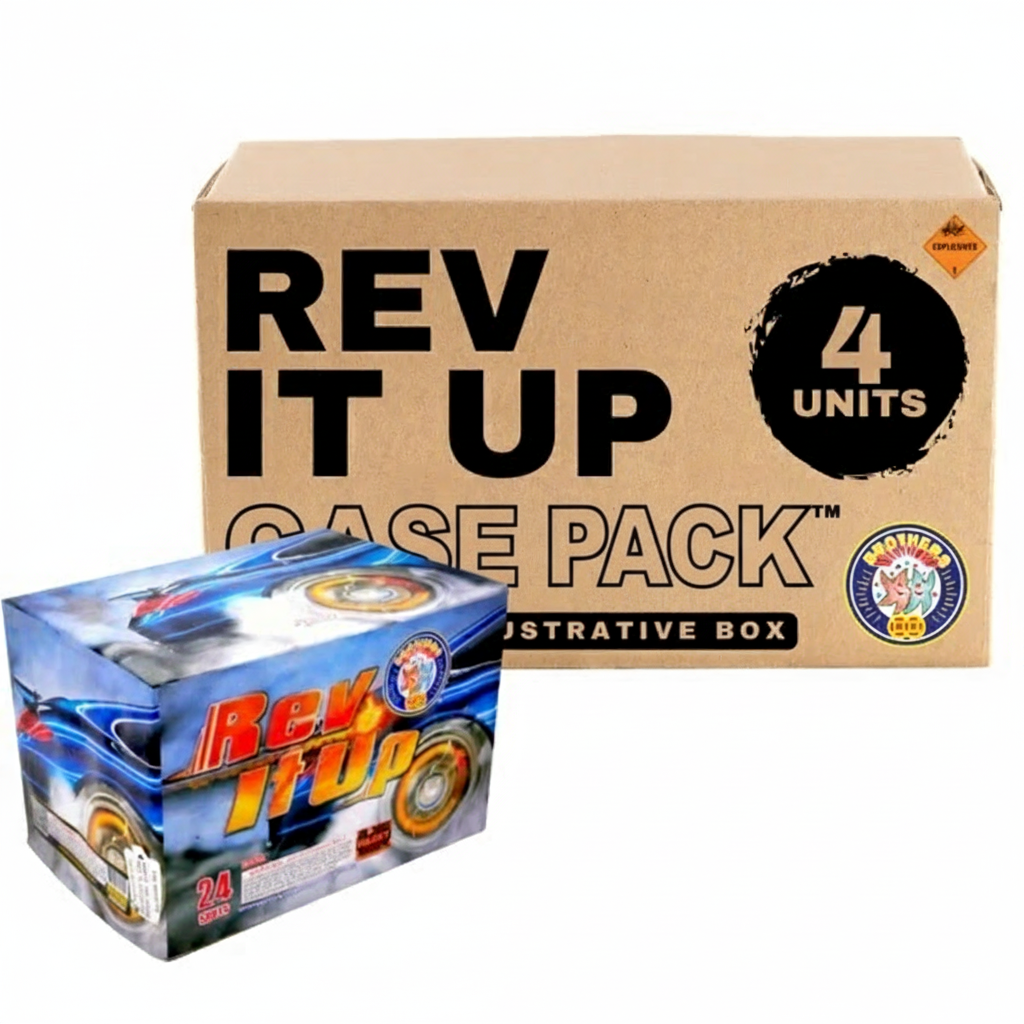 Rev It Up 24-Shot XL Aerial Cake | Case Pack™ 4/1