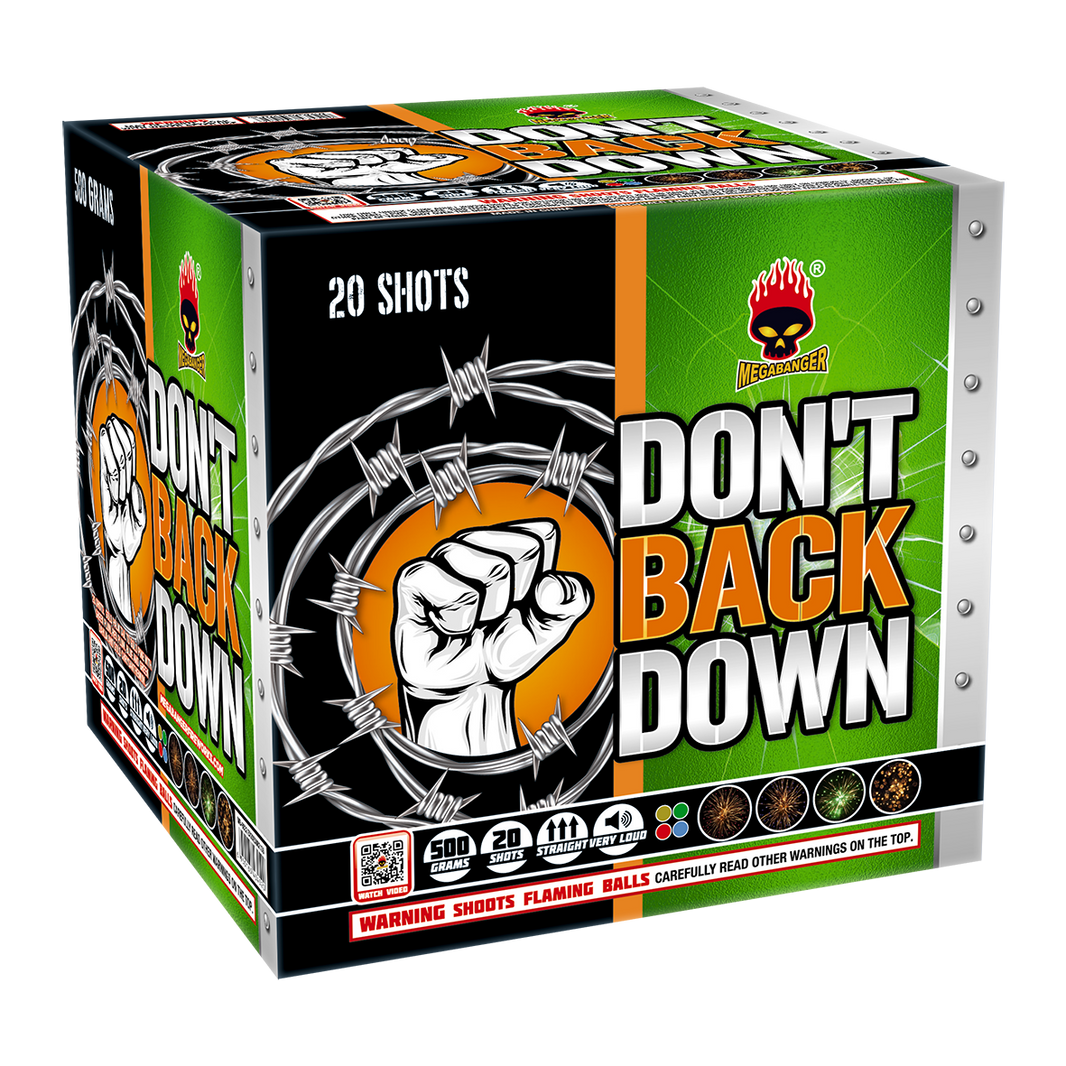 Don't Back Down 20-Shot XL Aerial Cake