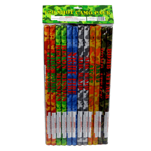 Camo 120-Shot Roman Candle Pack