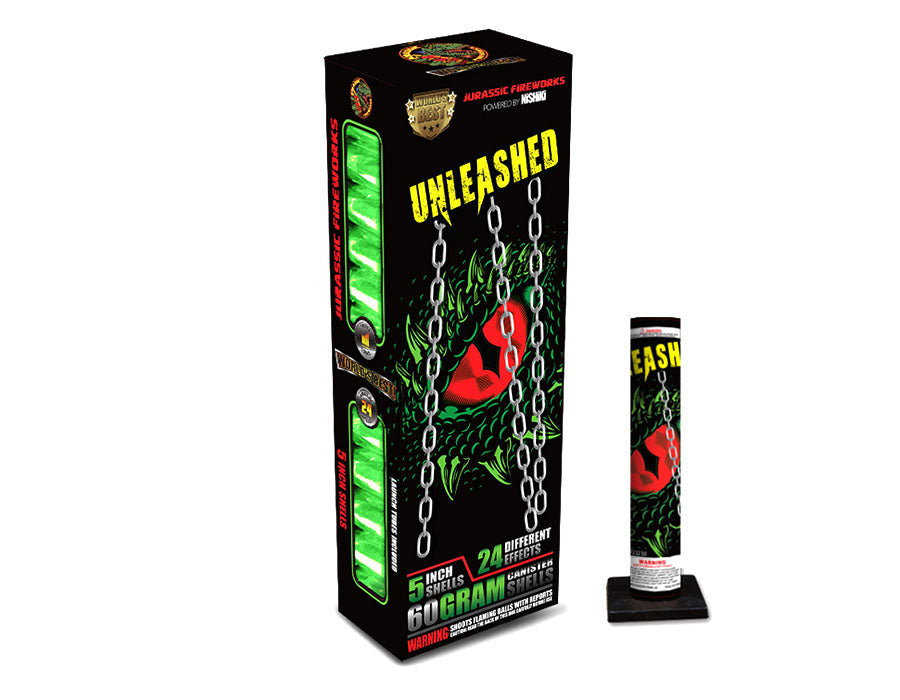 Unleashed 24-Shot 5 in. Canister Shell