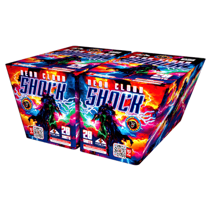 Torta Aérea XL de 56 Disparos Neon Cloud Shock