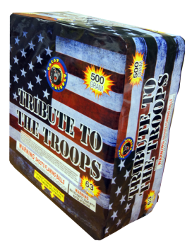 Tribute To The Troops 63-Shot XL Aerial Cake