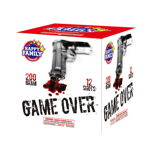 Game Over 12-Shot Standard Aerial Cake