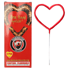Heart Shaped Sparkler (6-Pack)