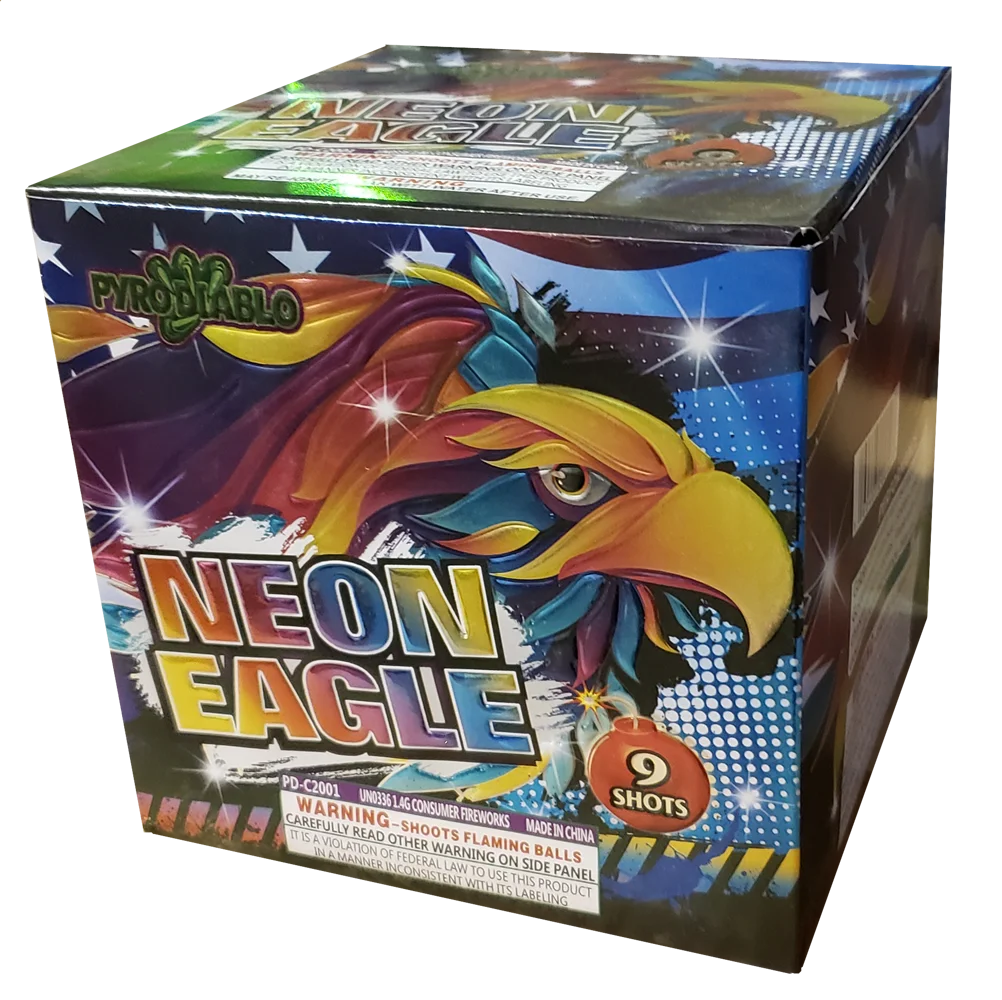 Neon Eagle 9-Shot Standard Aerial Cake