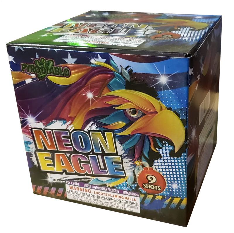 Neon Eagle 9-Shot Standard Aerial Cake