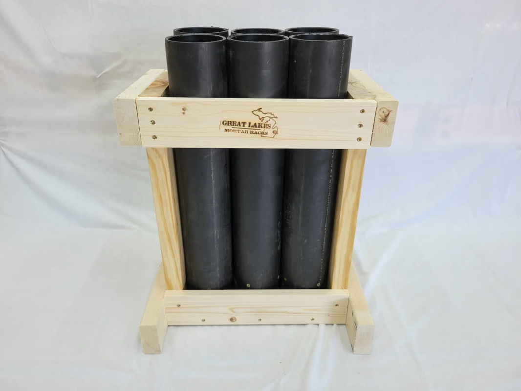 Great Lakes Mortar Racks™ 4 in. 6-Shot 1.3G Display Rack