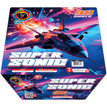 Super Sonic 90-Shot XL Zipper Aerial Cake