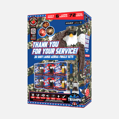 Thank You For Your Service 72-Shot Large Aerial Finale Set