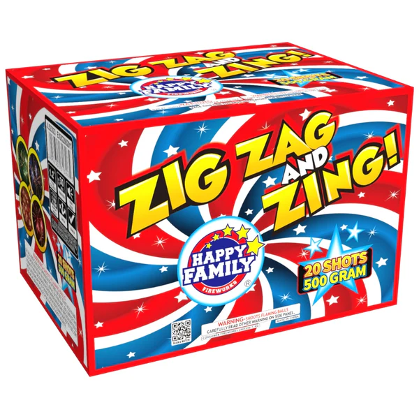 Zig Zag and Zing 20-Shot XL Aerial Cake