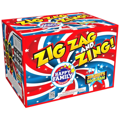 Zig Zag and Zing 20-Shot XL Aerial Cake