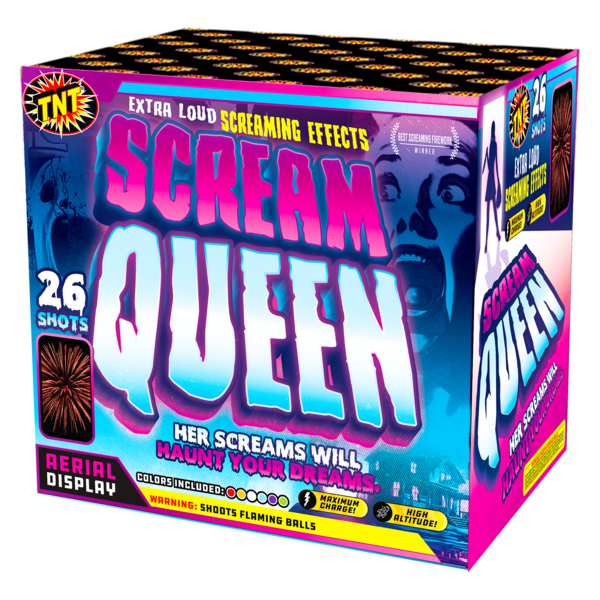 Scream Queen 26-Shot XL Aerial Cake